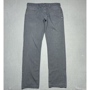 Oakley Jeans Mens 34x32 Gray Slim Fit Straight Leg Stretch Denim Retro Skater